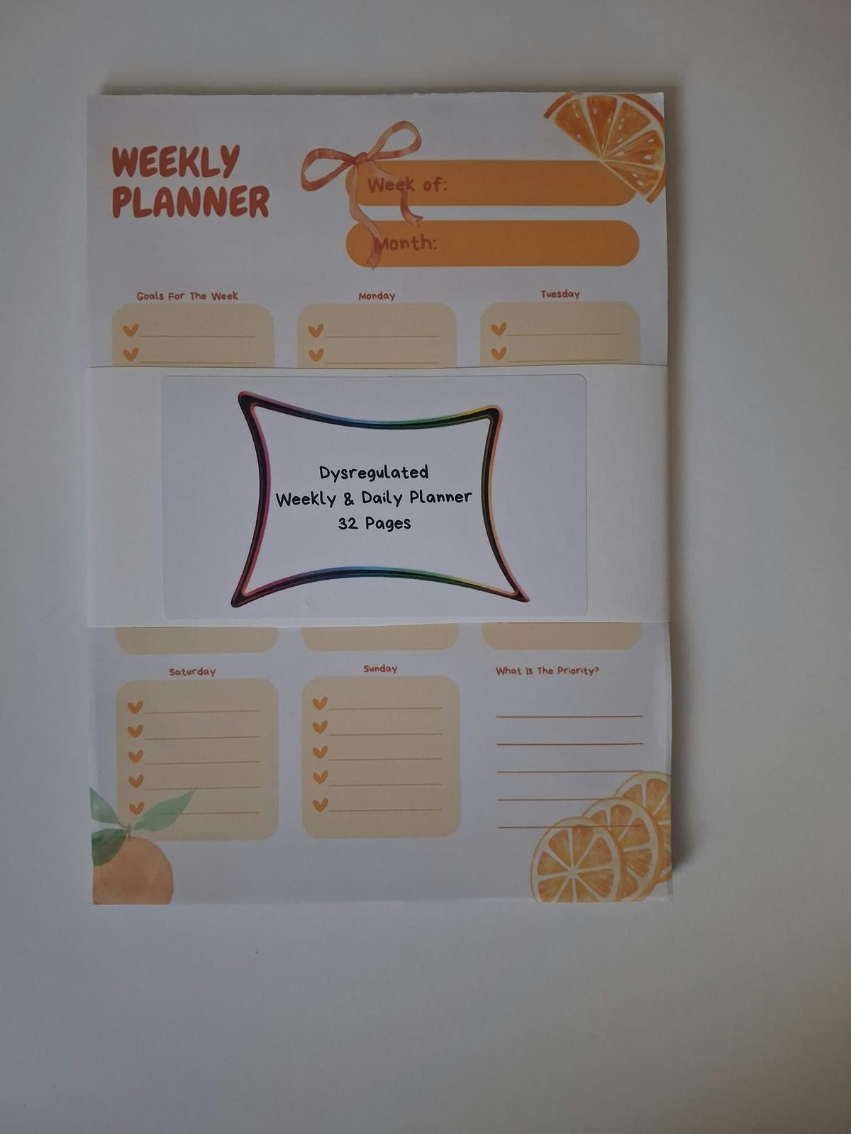 Dysregulated Citrus Stationery Set