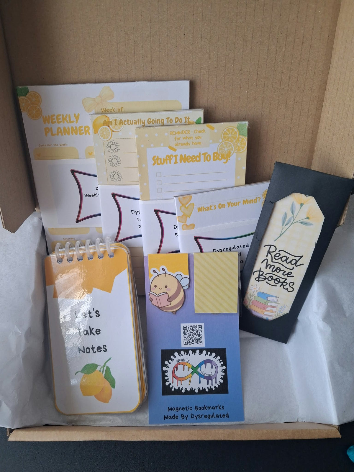 Dysregulated Lemon Drop Stationery Set