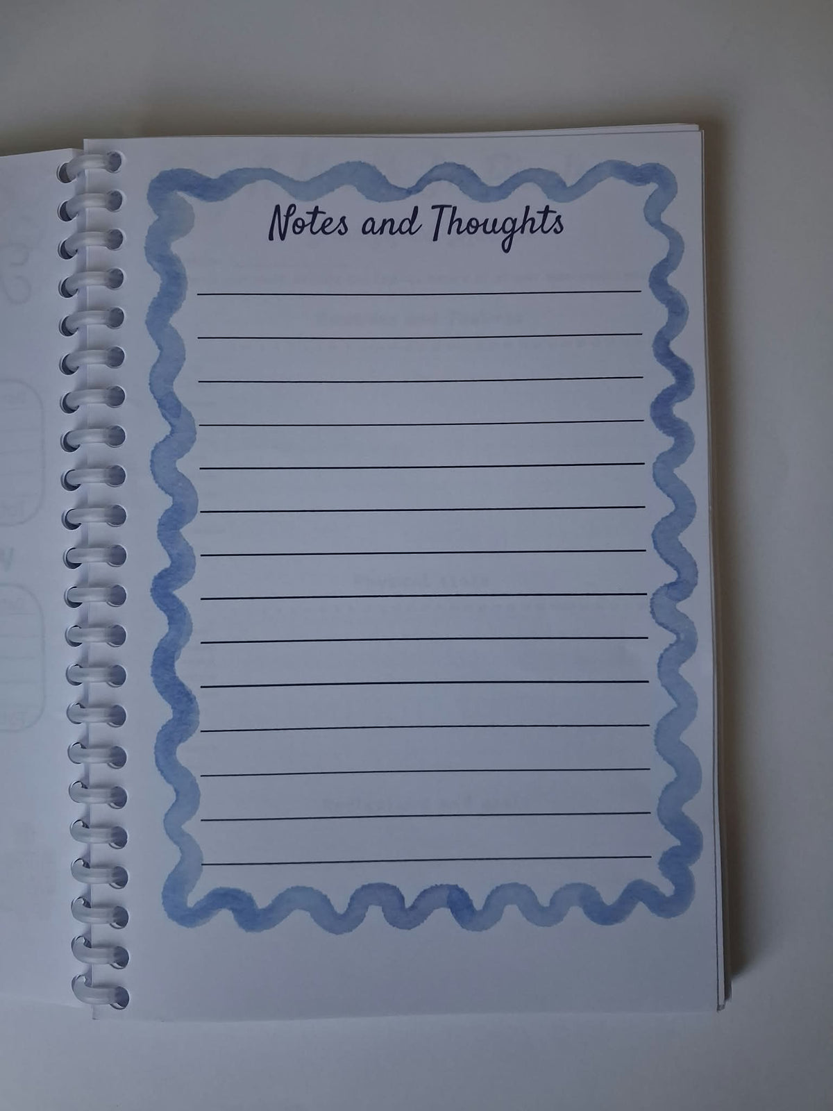 Journal cover with 6 Month Planning Journal label