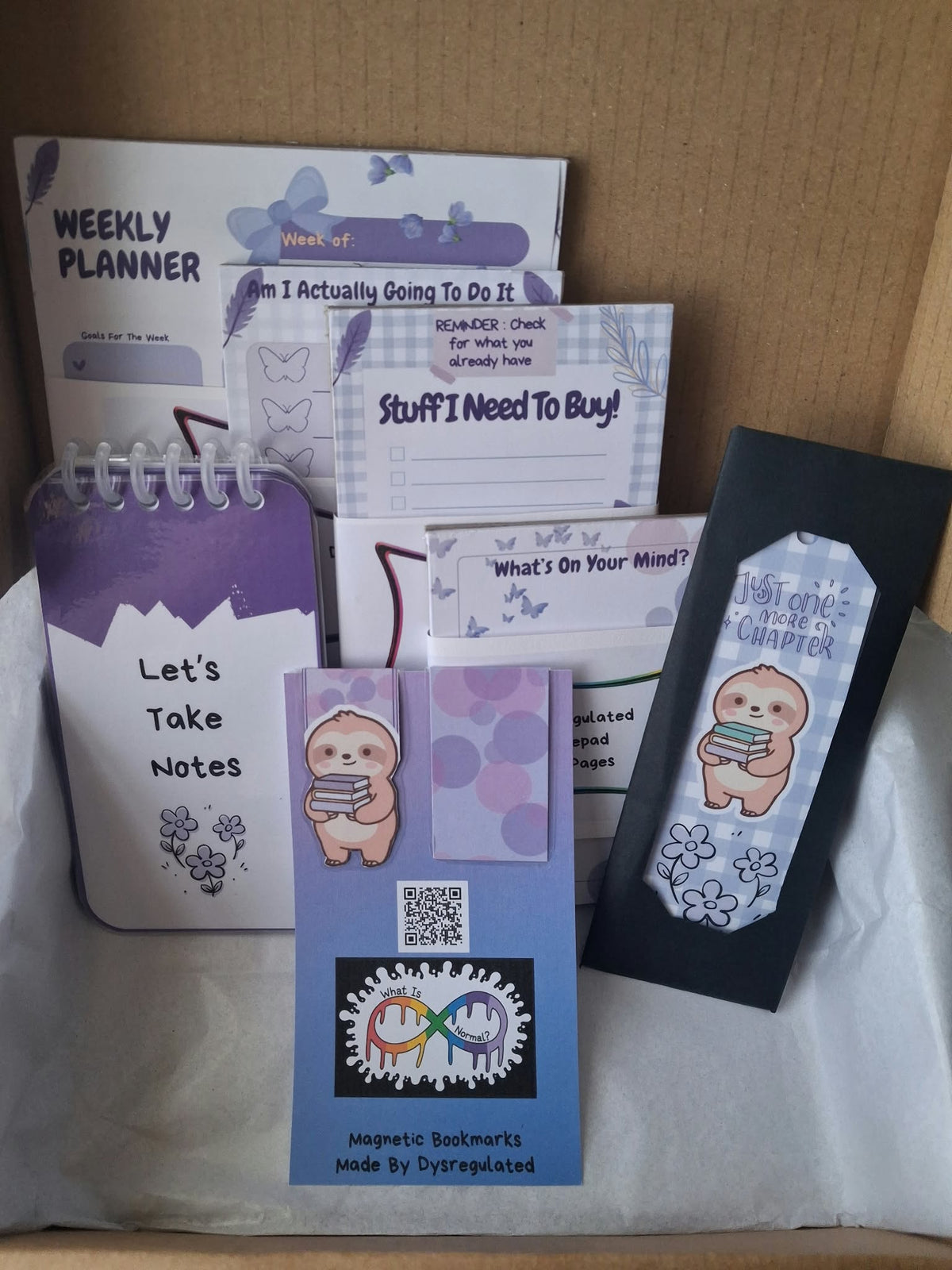 Dysregulated Lavender Stationery Set