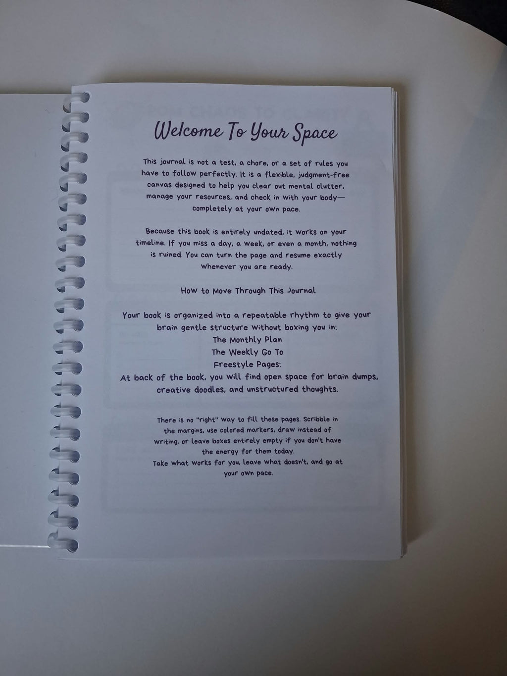 Notes and Thoughts page