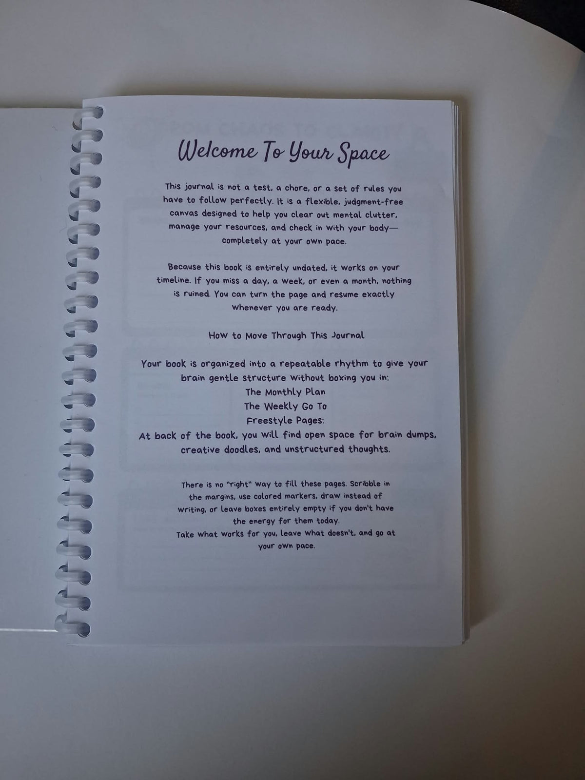 Notes and Thoughts page