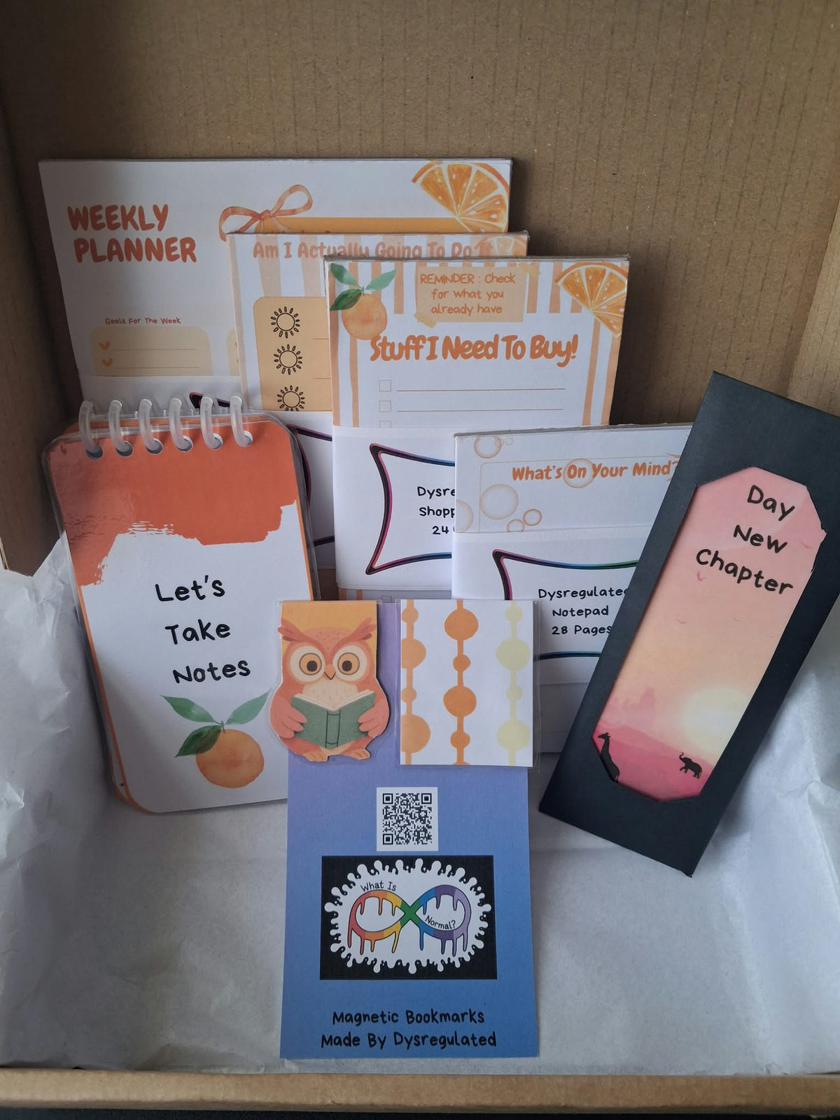 Dysregulated Citrus Stationery Set