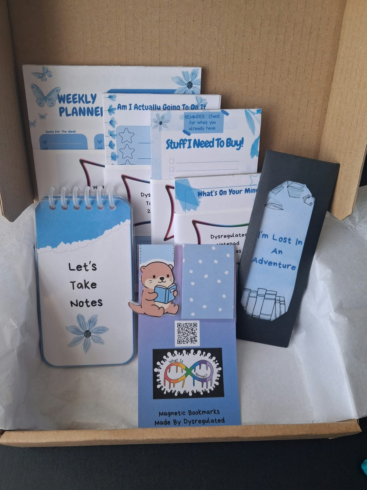Dysregulated Daydream Blue Stationery Set