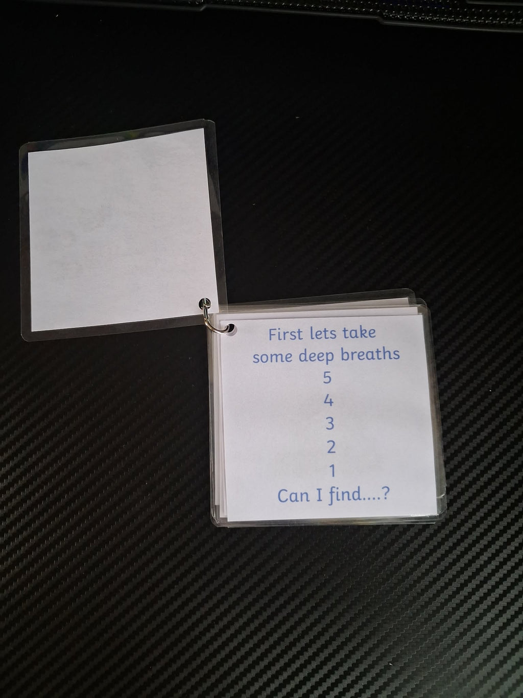 "I Can Use My Senses To Help Me Feel Calm" SEND Sensory Regulation Keyring Booklet – Neurodivergent Children's Resource